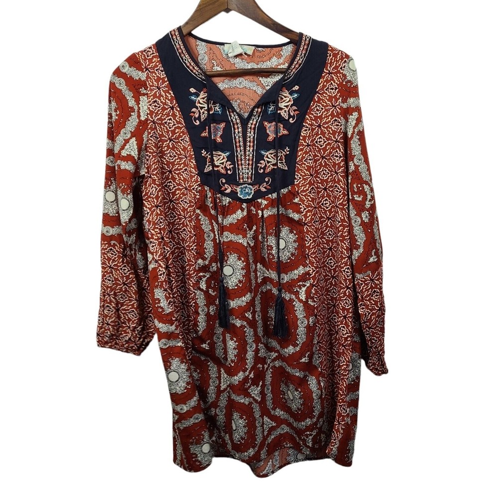 Altard State Boho Embroidered Tunic Womens Small